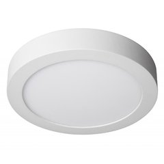Panel Plafon Led 18W Aplicar Exterior Redondo Blanco