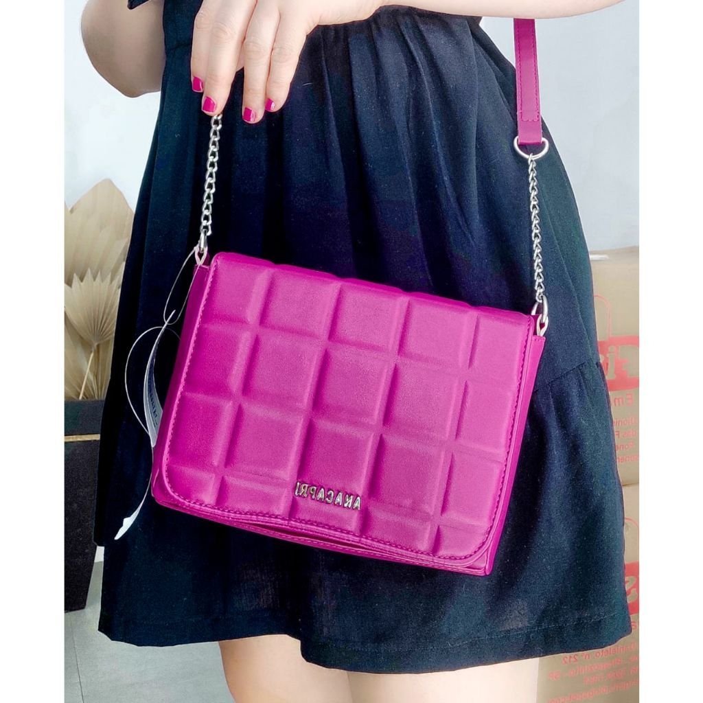 hot pink cross body bolsa