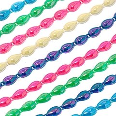 Media perla inyectada c/Forma, Gota 10*14, colores varios