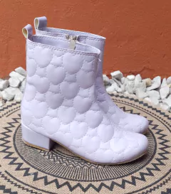 Mod. Bota Margot - Corazones Blanco - Talles 27 al 40