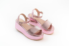 Sandalia Ruby - Rosa Metal - Talles 27 al 41