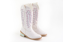 Mod. Texana Alta - Eco Blanco Multicolor - Talles 26 al 40