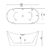 Tina de baño Moorea 170 con Llave FS001 - comprar en línea