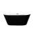 Tina de baño Mykonos blanco con negro con Llave FS001RG - comprar en línea
