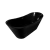 Tina de baño Moorea 170 negro mate / brillo con Llave FS002NQ - tienda en línea