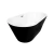 Tina de baño Mykonos blanco con negro con Llave FS002NC - KAND |  Tinas de Baño, Lavabos, Espejos, Regaderas, Coladeras, Spas