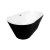Tina de baño Mykonos blanco con negro con Llave FS002DC - KAND |  Tinas de Baño, Lavabos, Espejos, Regaderas, Coladeras, Spas
