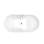 Imagen de Tina de baño Mykonos blanco con negro con Llave FS002NQ
