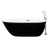 Tina de baño Akor blanco con negro con Llave FS001