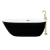 Tina de baño Akor blanco con negro con Llave FS001D