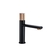 Monomando para lavabo bajo negro mate y rose gold MC01RG