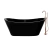 Tina de baño Moorea 170 negro mate / brillo con Llave FS001RG