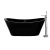 Tina de baño Moorea 170 negro mate / brillo con Llave FS002NQ