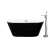 Tina de baño Mykonos blanco con negro con Llave FS002NQ