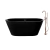 Tina de baño Mykonos negro mate / brillo con llave FS001RG