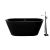 Tina de baño Mykonos negro mate / brillo con llave FS002CC