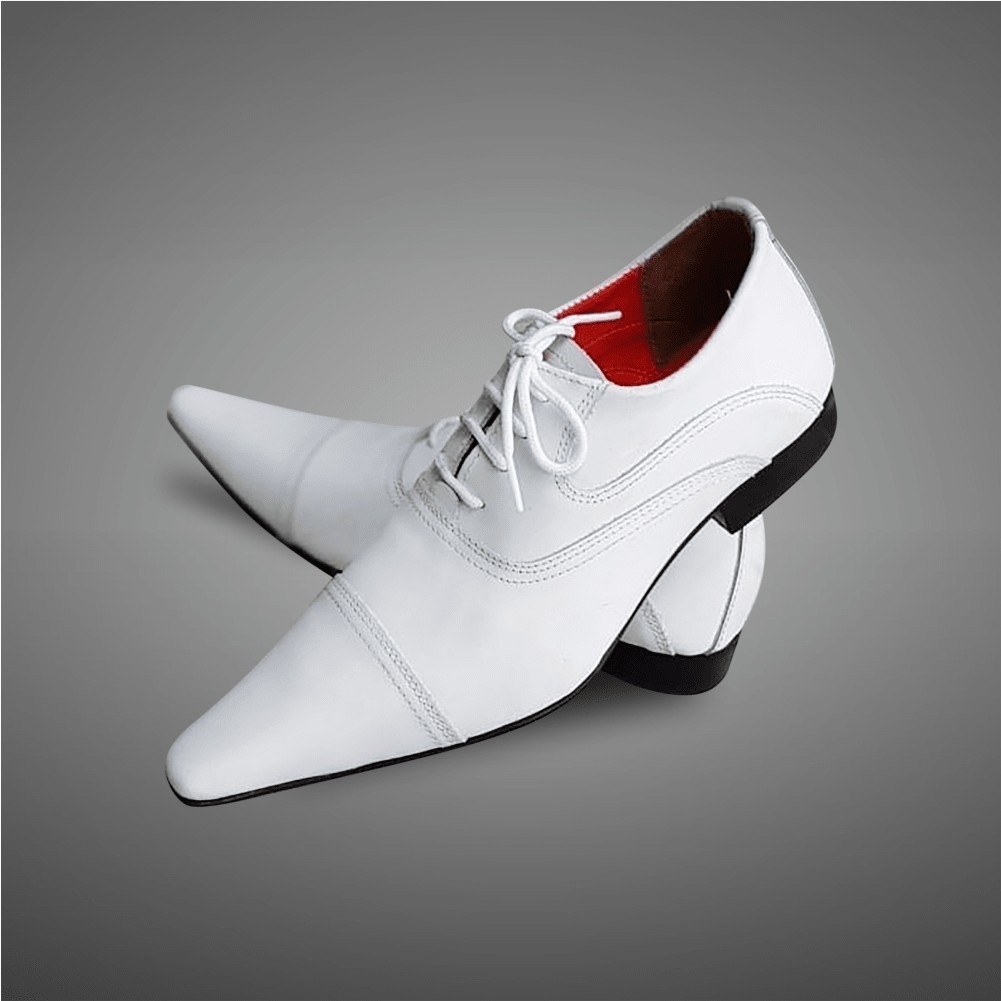 SAPATO SOCIAL COURO BRANCO