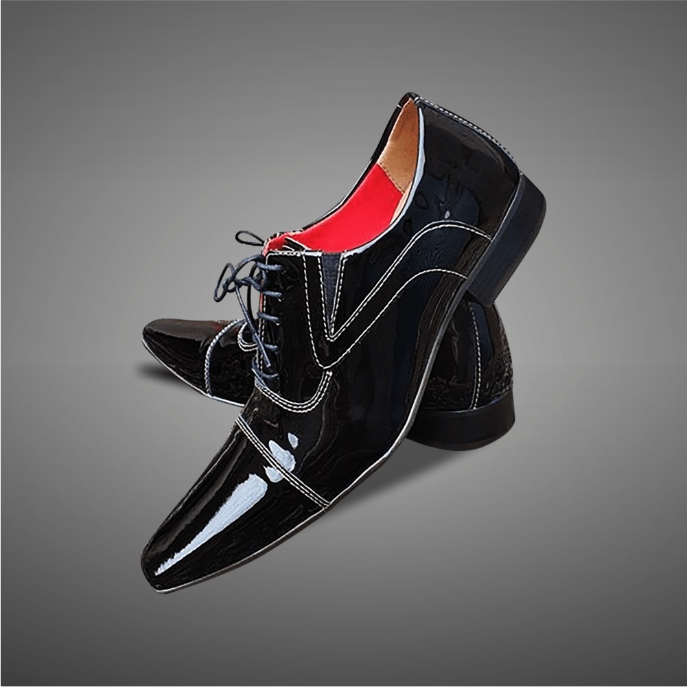 Sapato Masculino Social Verniz Preto - Cód 5099 - Calçados Porto Free