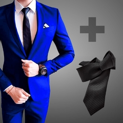 Terno Masculino Azul Bic + Gravata