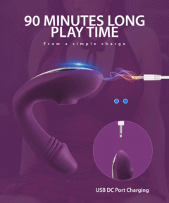 Imagem do VIBRADOR VASANA COM SUGADOR PONTO G