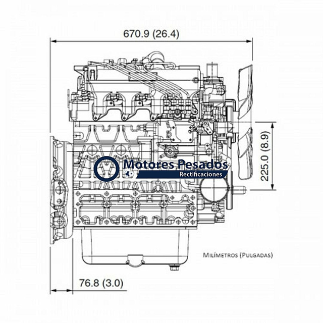 Motor Kubota V2403 Nuevo