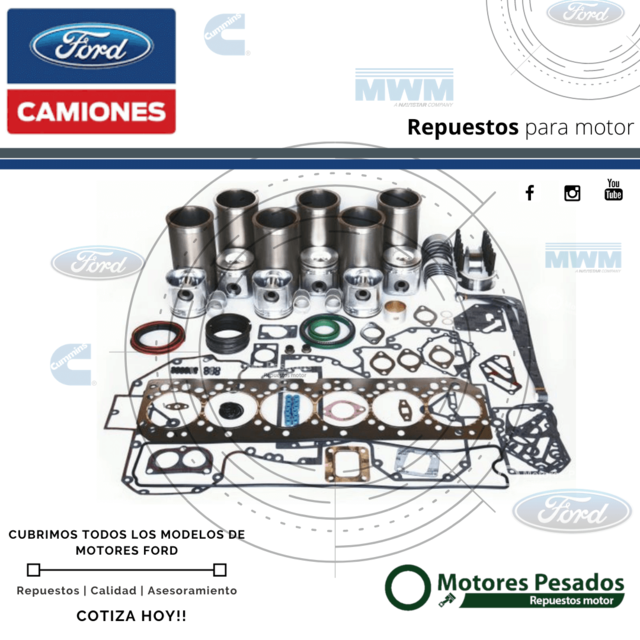 Repuestos Ford - Ford Ranger - Ford 815 - Ford 915 - Ford F100 - Ford F150 - Ford F250 - Ford F350 - Ford F600 - Ford  F700 - Ford F4000 - Ford F7000 - Ford F 14000 - Ford Ford Cargo - Ford 1119 - Ford 1416 - Ford 1517 - Ford 1721 - Ford 1722 - Ford 1723 