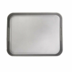 Bandeja Melamina gris 32x26 cm