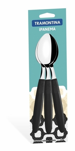 Set x 3 cuchara de mesa ipanema negro