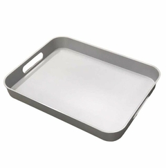 Bandeja Melamina gris 32x26 cm - comprar online