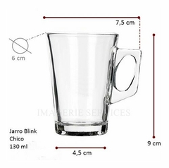 Jarro de cafe Conico vidrio 9x6 dm