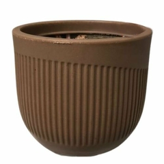 Maceta Spello Rischio Polietileno Marron 18x15 cm - comprar online