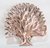 Adorno Arbol de cerámica metalizada shell EA1002