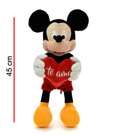 Muñeco Peluche Mickey Mouse Corazón Te Amo 45 Cm Original - comprar online