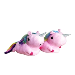 Pantuflas Unicornio Peluche Adulto - comprar online