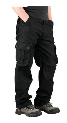 Pantalon Cargo Hombre Gabardine Prelavada Hard Work Intense
