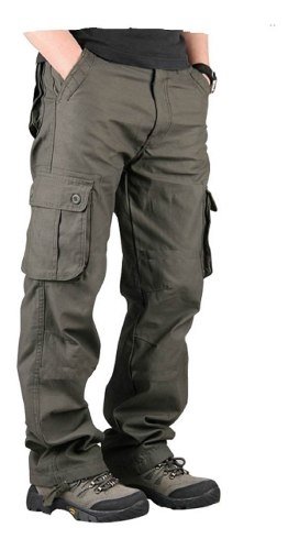 Pantalon Cargo Hombre Gabardine Prelavada Hard Work Intense