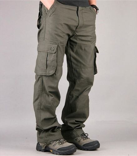 Pantalon Cargo Trabajo Gabardina Hombre Jean X2 Dos Unidades