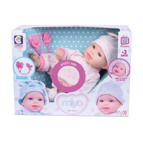 Bebe Reborn Som de Bebê Coleção Ninos 50Cm - 2211 - Cotiplas