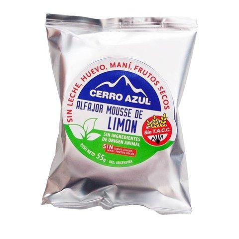 Alfajor Mousse de Limon "Cerro Azul"