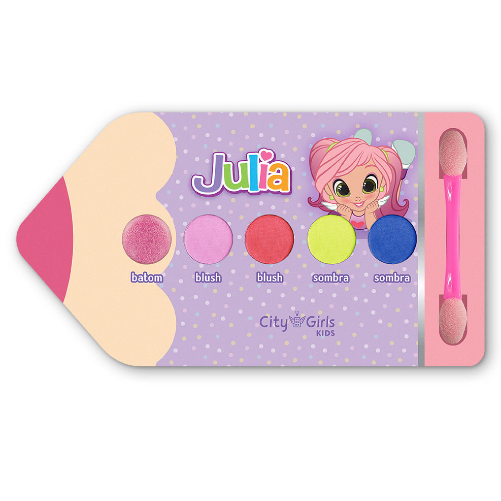 City Girls - Paleta de Sombras Maquiagem Infantil CGK033 - Box c