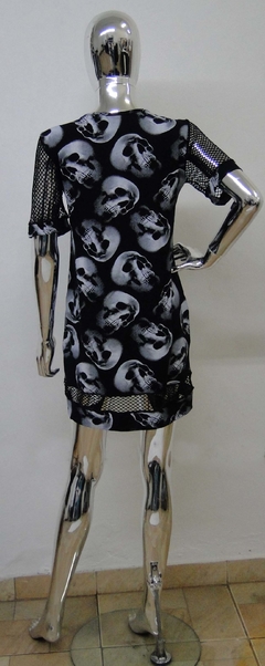Vestido viscolycra skulls - VTC04 - comprar online
