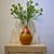 Florero Gota Mostaza con rayas tierra - comprar online