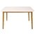 Mesa Norway, tapa blanca y patas color natural - Hebe Interiores - Tienda online