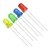 Pack 10 Leds 5mm Difuso Rojo,verde, Azul, Amarillo Mona
