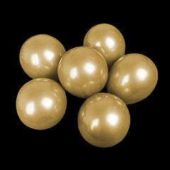 Globos cromados 5" color dorado