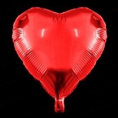 Globo metalizado 18" modelo corazón color rojo - comprar online