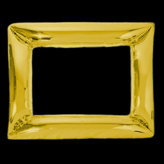 Globo metalizado modelo marco color dorado