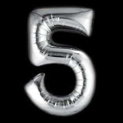 Globo metalizado número 5