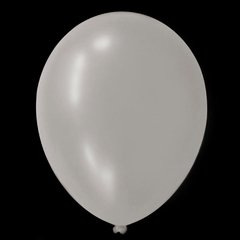 Globo perlado color plateado