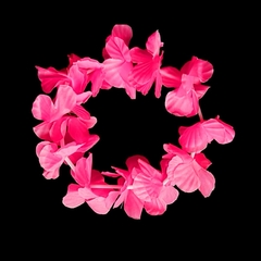 Vincha hawaiana flúor color fucsia